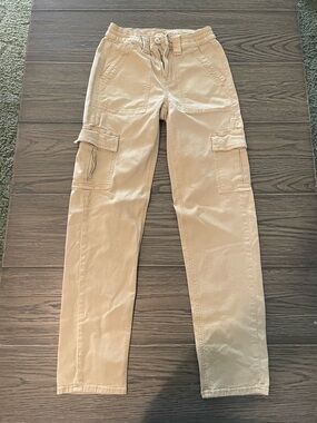 American Eagle Outfitters Tan Cargo Pants with Utility Pockets
